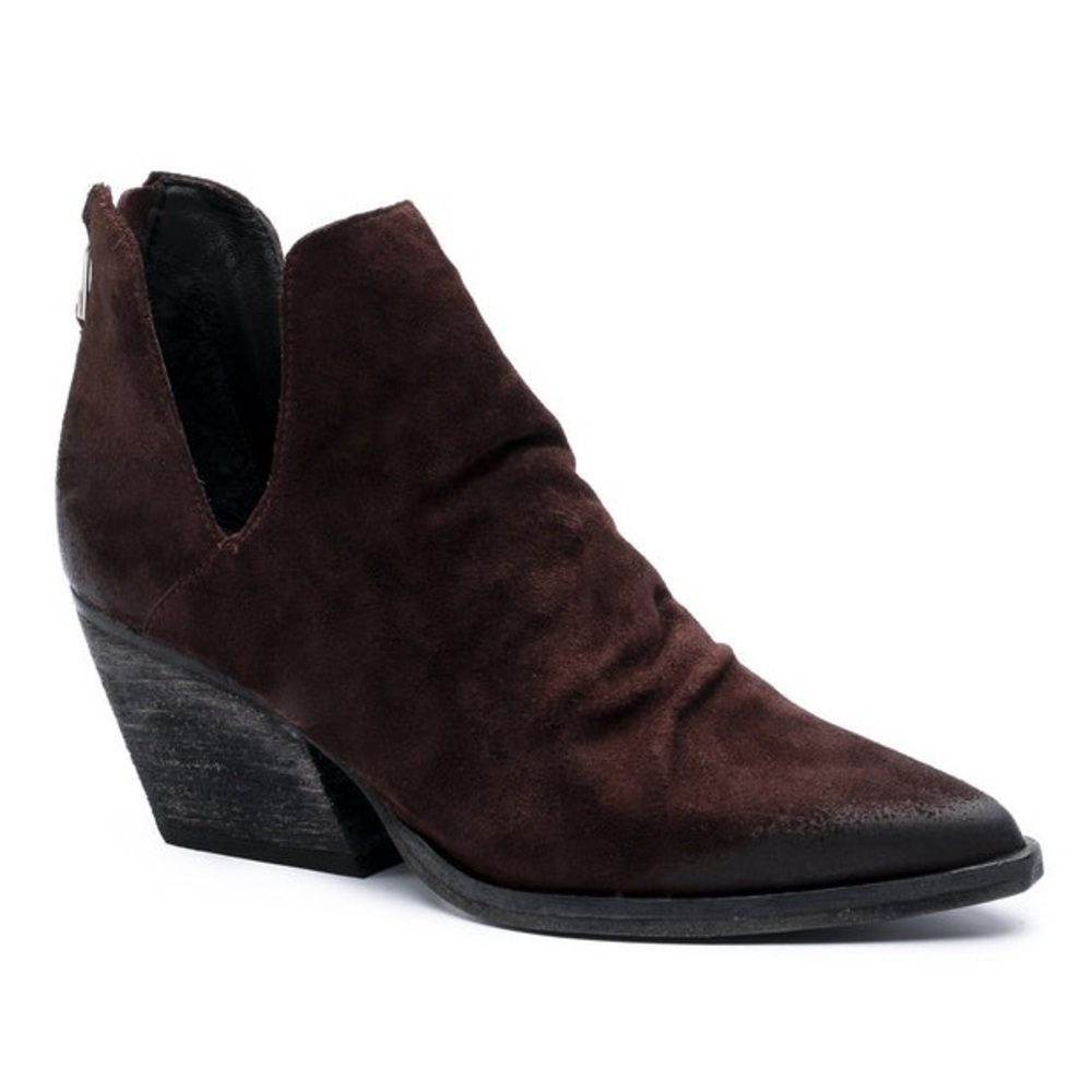 Golo Suede Tucson Purple Egglant Block Heeled Western Ankle Booties EUC Size 8.5 - Picture 2 of 10